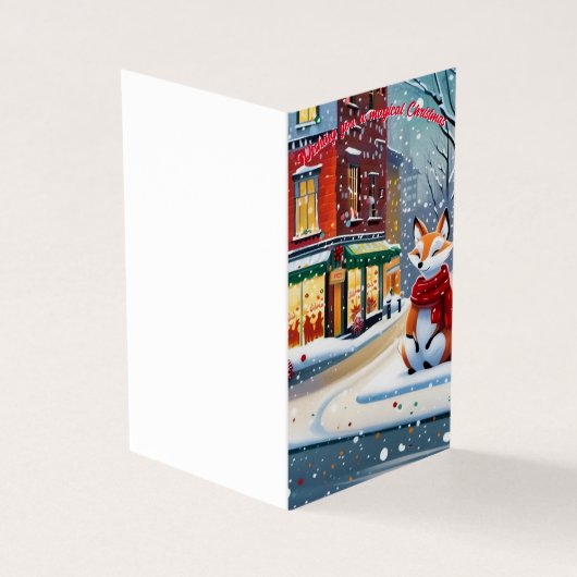 Urban Fox Chriostmas Card (Vorderseite)