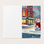 Urban Fox Chriostmas Card (Außenseite Aufgefaltet)