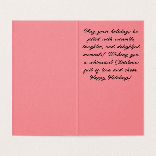 Urban Fox Chriostmas Card (Innenseite Aufgefaltet)