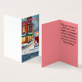 Urban Fox Chriostmas Card