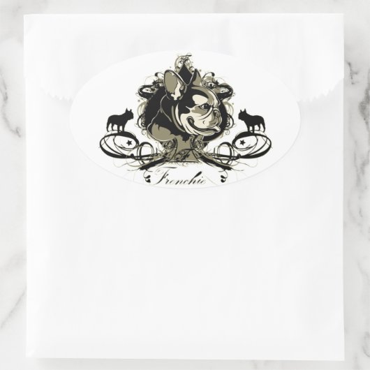 Urban French Bulldog Hunde Aufkleber (Tasche)