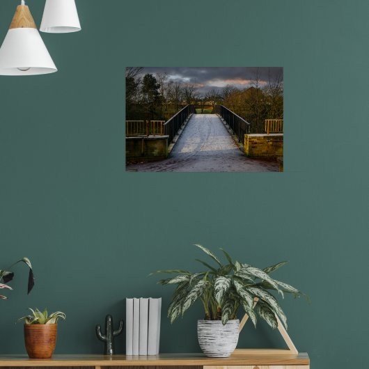 Urban Frosty Footbridge, Bradford Poster (Wohnzimmer 1)