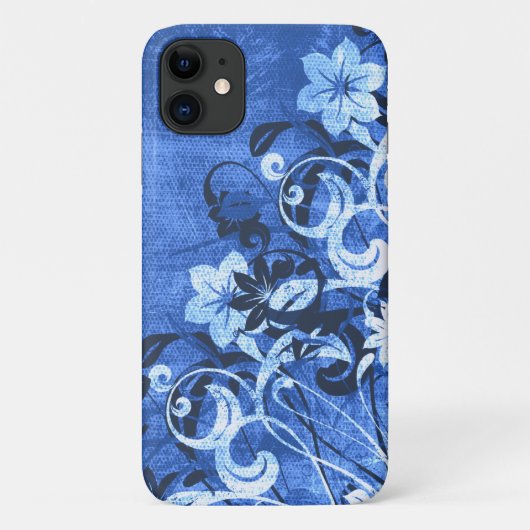 Urban Garden (Blau) Case-Mate iPhone Hülle (Rückseite)