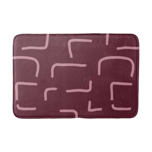 Urban Geo | Blush Muted | Blender Muster Badematte (Vorderseite)