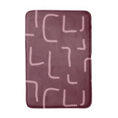 Urban Geo | Blush Muted | Blender Muster Badematte (Vorderseite Vertikal)