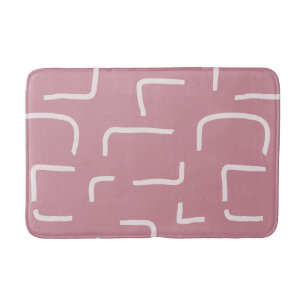 Urban Geo Blush Muted Blender Muster Badematte