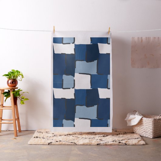 Urban Geo | Cobalt Cool | Hero Pattern Stoff (Beispiel)