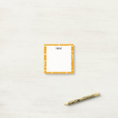Urban Geo | Gelb Orange | Blender Muster Post-it Klebezettel (Auf Schreibtisch)