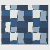 Urban Geo | Geo Kobalt | Hero Muster Geschenkpapier (Flach)
