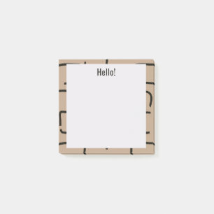 Urban Geo   Onyx Neutral   Blender Muster Post-it Klebezettel