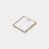 Urban Geo | Onyx Neutral | Blender Muster Post-it Klebezettel (angewinkelt)