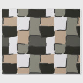 Urban Geo | Onyx Neutral | Hero Pattern Geschenkpapier (Flach)