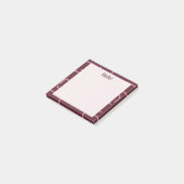 Urban Geo | Wine Berry | Blender-Muster Post-it Klebezettel (angewinkelt)