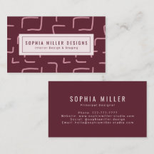 Urban Geo | Wine Berry | Blender Muster