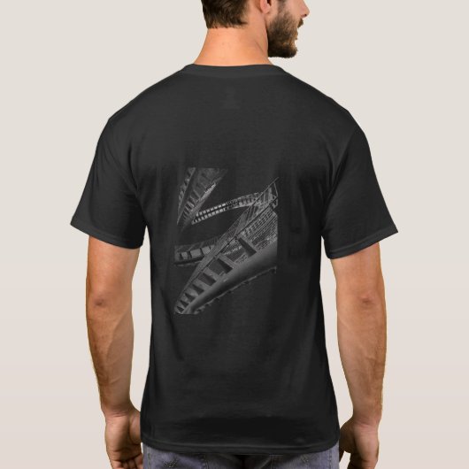 Urban Geometry Abstract Architecture Graphic T-Shi T-Shirt (Rückseite)