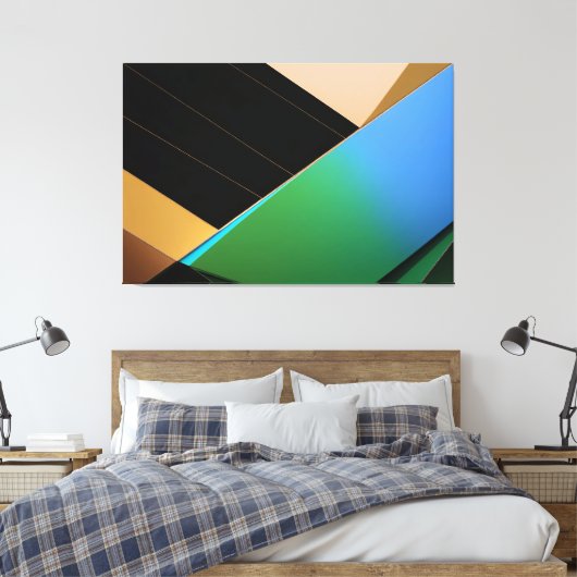 Urban Geometry Leinwanddruck (Insitu (Schlafzimmer))