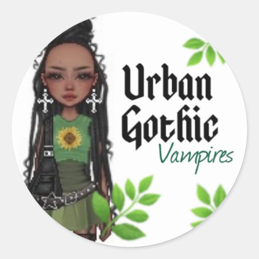 Urban Gothic Vampire Aufkleber 8 (Vorderseite)
