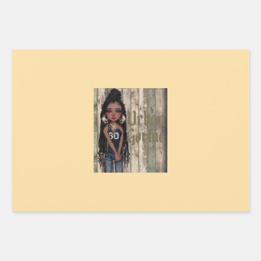 Urban Gothic Vampire Geschenkpapier 10 Set (Vorderseite)