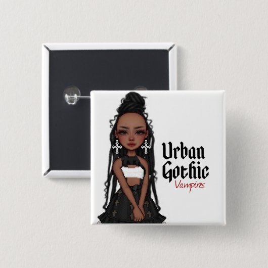 Urban Gothic Vampires Button 1 (Vorne & Hinten)