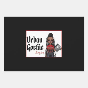 Urban Gothic Vampires Gift Wrap 10 Geschenkpapier Set