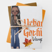 Urban Gothic Vampires Gift Wrap 6 Geschenkpapier Set (Beispiel)