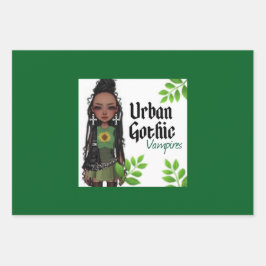 Urban Gothic Vampires Gift Wrap 9 Geschenkpapier Set