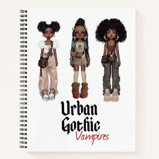 Urban Gothic Vampires Notebook 1 Notizblock (Vorderseite)