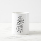 Urban Graffiti Abstrakt Cityscape Kaffeetasse (Mittel)