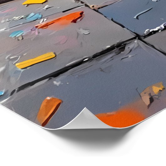 Urban Graffiti Alley Poster (Ecke)