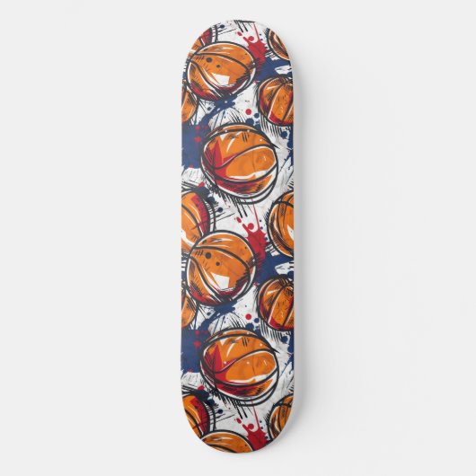 Urban Graffiti Basketball Skateboard (Vorderseite)