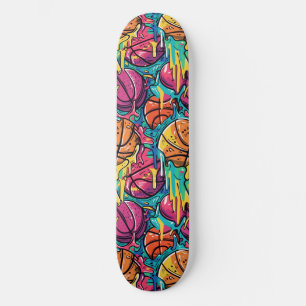 Urban Graffiti Basketball Skateboard