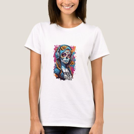 Urban Graffiti" Bold Street Art T - Shirt (Vorderseite)