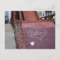 Urban Graffiti danke Postcard