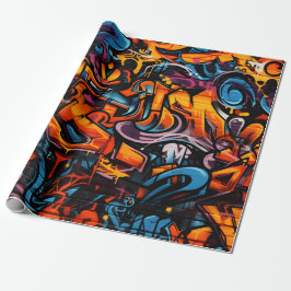 Urban Graffiti Explosion Geschenkpapier