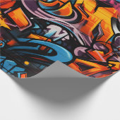 Urban Graffiti Explosion Geschenkpapier (Ecke)