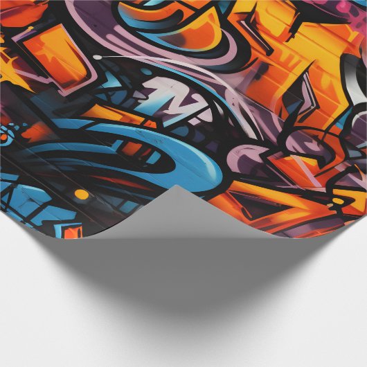 Urban Graffiti Explosion Geschenkpapier (Ecke)