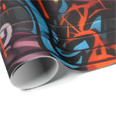 Urban Graffiti Explosion Geschenkpapier (Rolleneckpunkt)