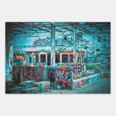 Urban Graffiti | Farbenfrohe Street Art Geschenkpapier Set (Vorderseite)