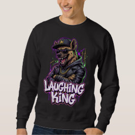 Urban Graffiti Hyena Laughing King Wall Art Sweatshirt