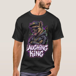 Urban Graffiti Hyena Laughing King Wall Art T-Shirt