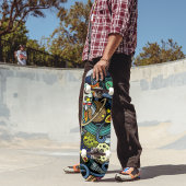 Urban Graffiti Illustration Skateboard