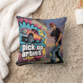 Urban Graffiti & Lieferwagen Artist Kissen (Decke)