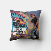 Urban Graffiti & Lieferwagen Artist Kissen (Rückseite)