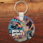 Urban Graffiti & Lieferwagen Artist Schlüsselanhänger (Vorderseite)