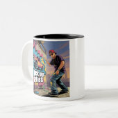 Urban Graffiti & Lieferwagen Artist Zweifarbige Tasse (Vorderseite Links)