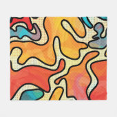 Urban Graffiti: Nahtlose Kunsttextur. Fleecedecke (Vorderseite (Horizontal))