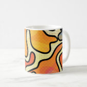 Urban Graffiti: Nahtlose Kunsttextur. Kaffeetasse (VorderseiteRechts)