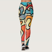 Urban Graffiti: Nahtlose Kunsttextur. Leggings (Rückseite)