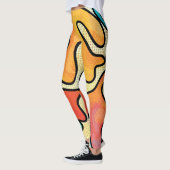Urban Graffiti: Nahtlose Kunsttextur. Leggings (Links)