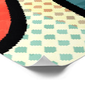 Urban Graffiti: Nahtlose Kunsttextur. Poster (Ecke)